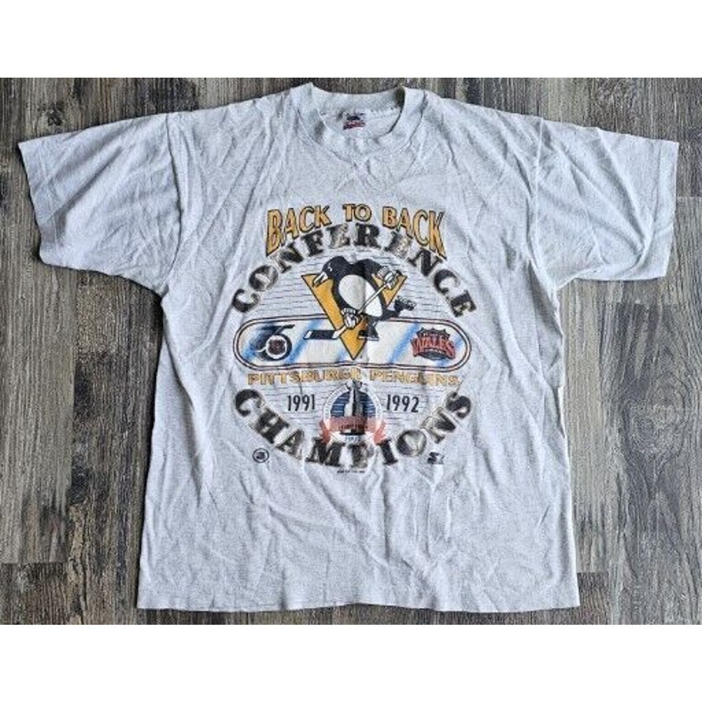 1991/1992 Starter Pittsburgh Penguins Back To Back Stanley Cup Champs Size Large